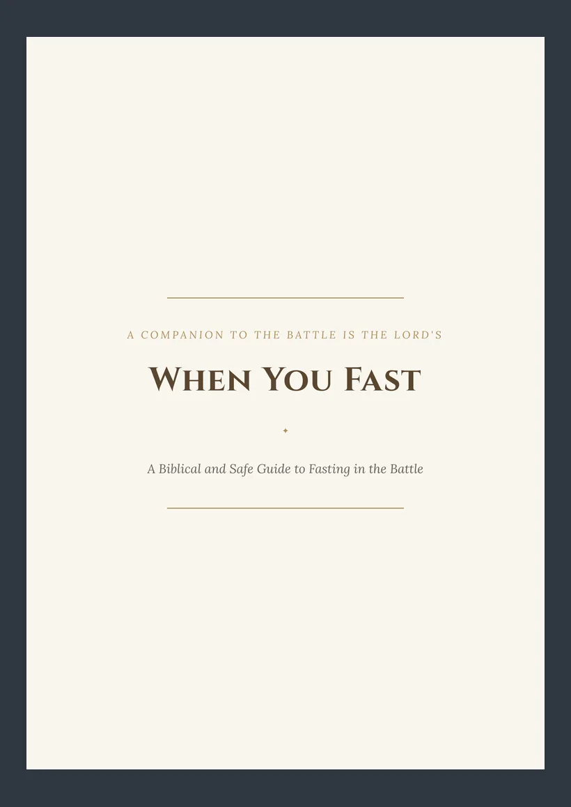 When You Fast — A Biblical and Safe Guide to Fasting